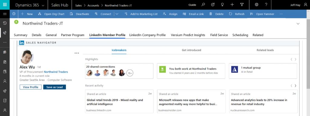 LinkedIn Sales Navigator para Dynamics 365 - Innovar Tecnologías